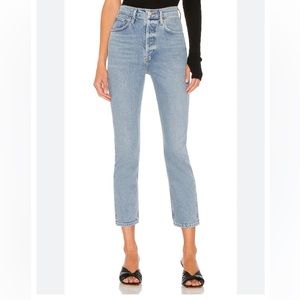 AGOLDE Riley High Rise Cropped Straight Jeans Size 26